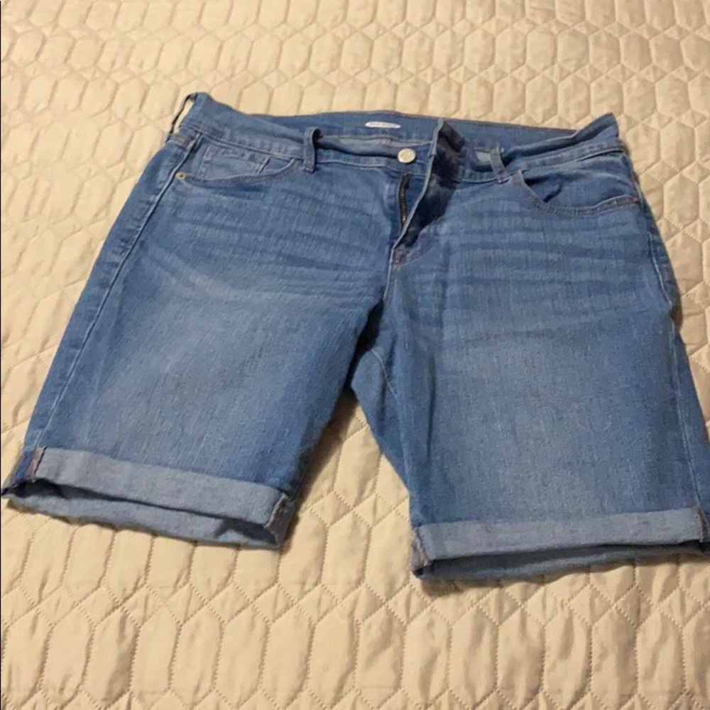 Denim Bermuda shorts